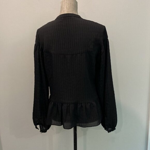 Samsoe Black Long Sleeve Blouse - Picture 11 of 16